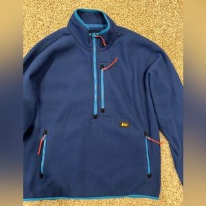 REI Co-op Trailsmith Fleece Pullover quarter zip mens medium